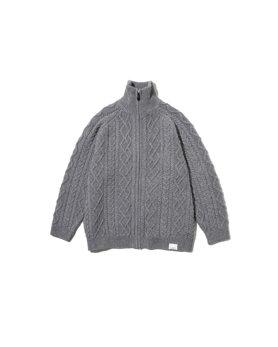 SHETLAND WOOL x SOLOTEX® TECH FISHERMAN ZIP-UP