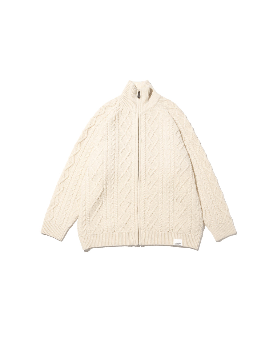 SHETLAND WOOL x SOLOTEX® TECH FISHERMAN ZIP-UP