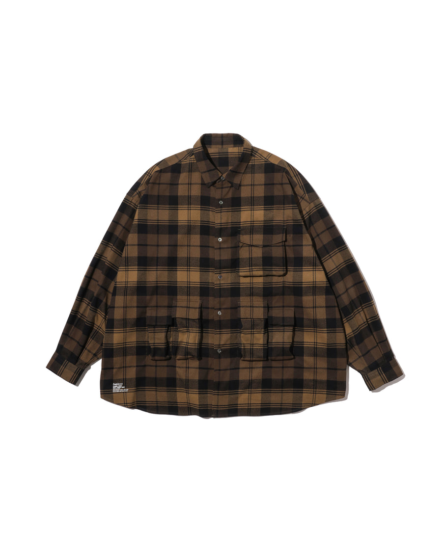 FLANNEL CHECK MULTI  POCKET SHIRT