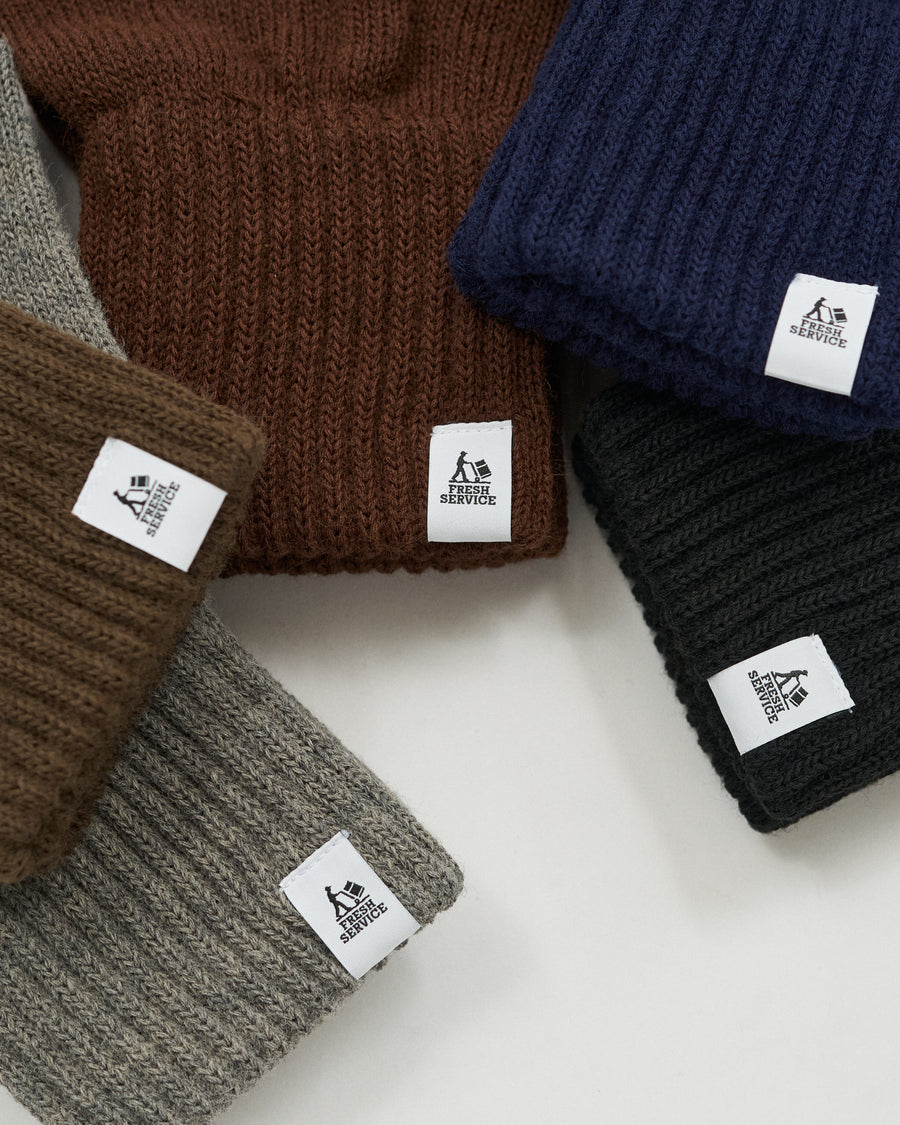 THERMAL RIB KNIT FINGERLESS GLOVES