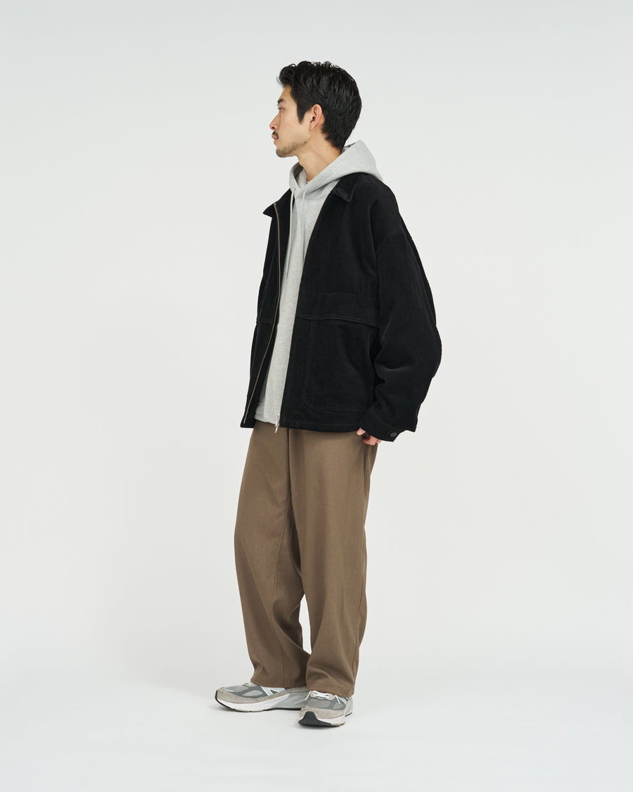 WOOLY TWILL TROUSERS
