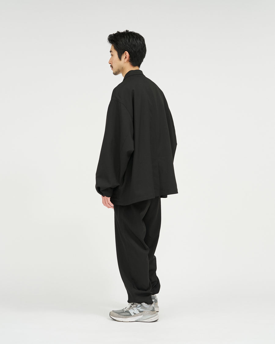 WOOLY TWILL TROUSERS