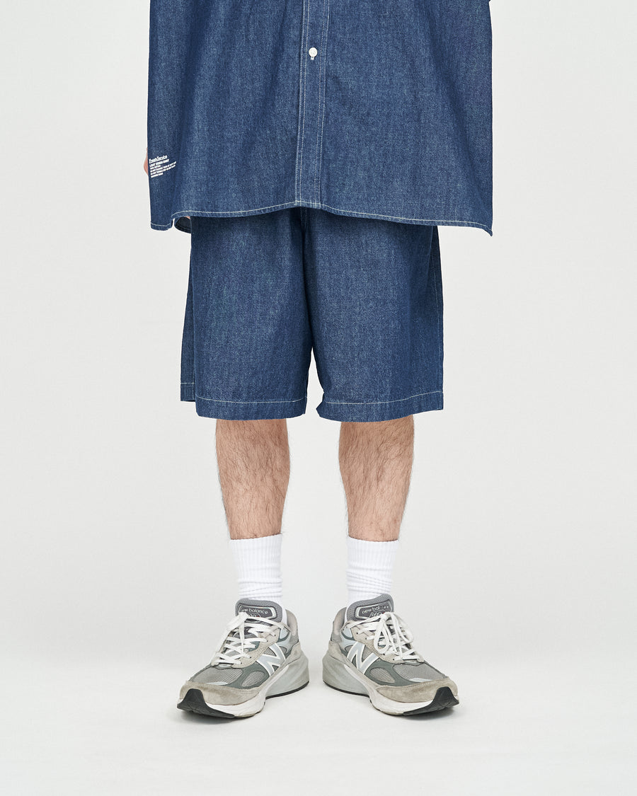 LIGHT DENIM EASY SHORTS