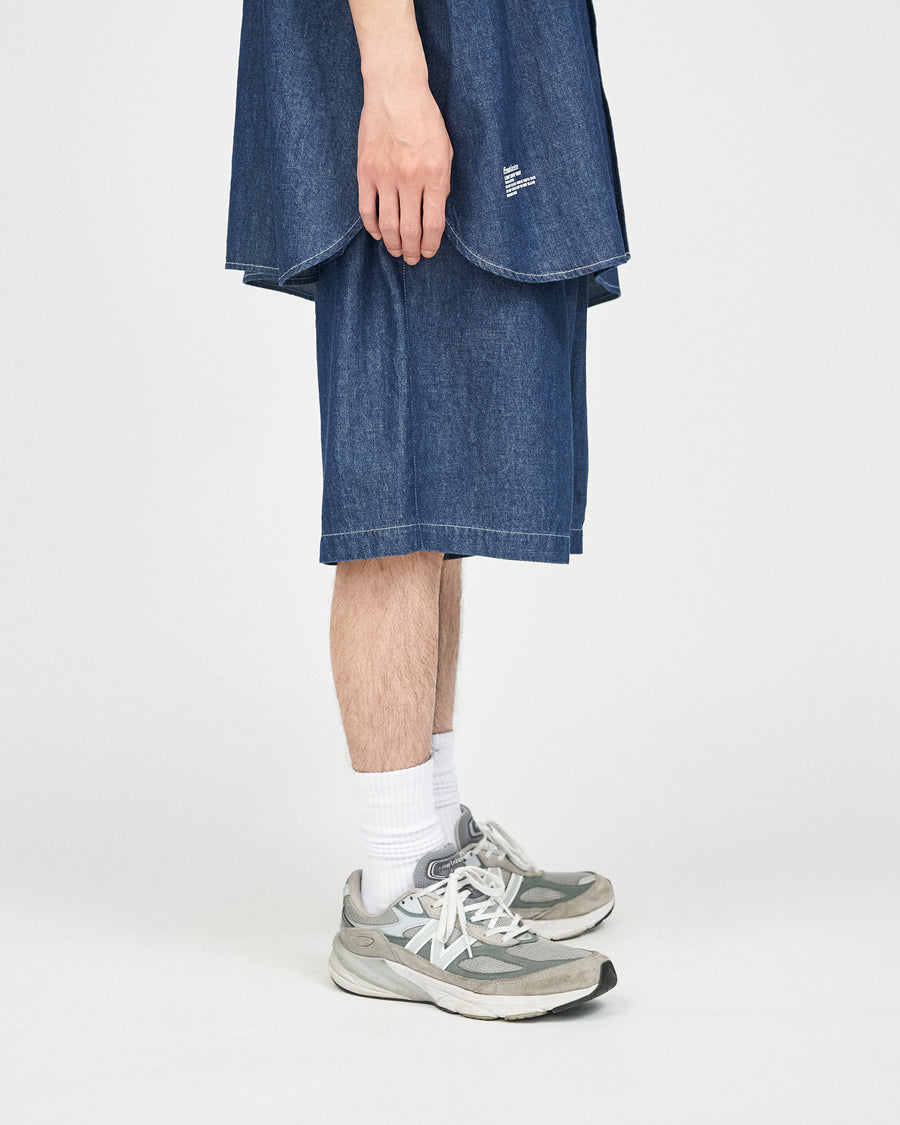 LIGHT DENIM EASY SHORTS