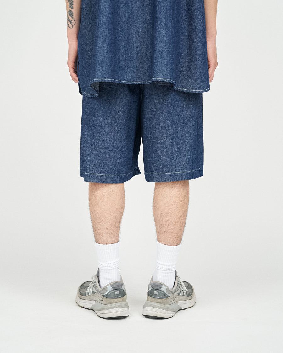 LIGHT DENIM EASY SHORTS