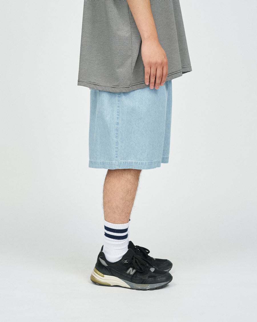 LIGHT DENIM EASY SHORTS