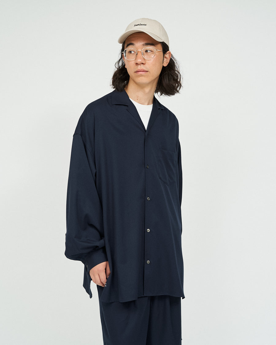 COOLFIBER OPEN COLLAR L/S SHIRT