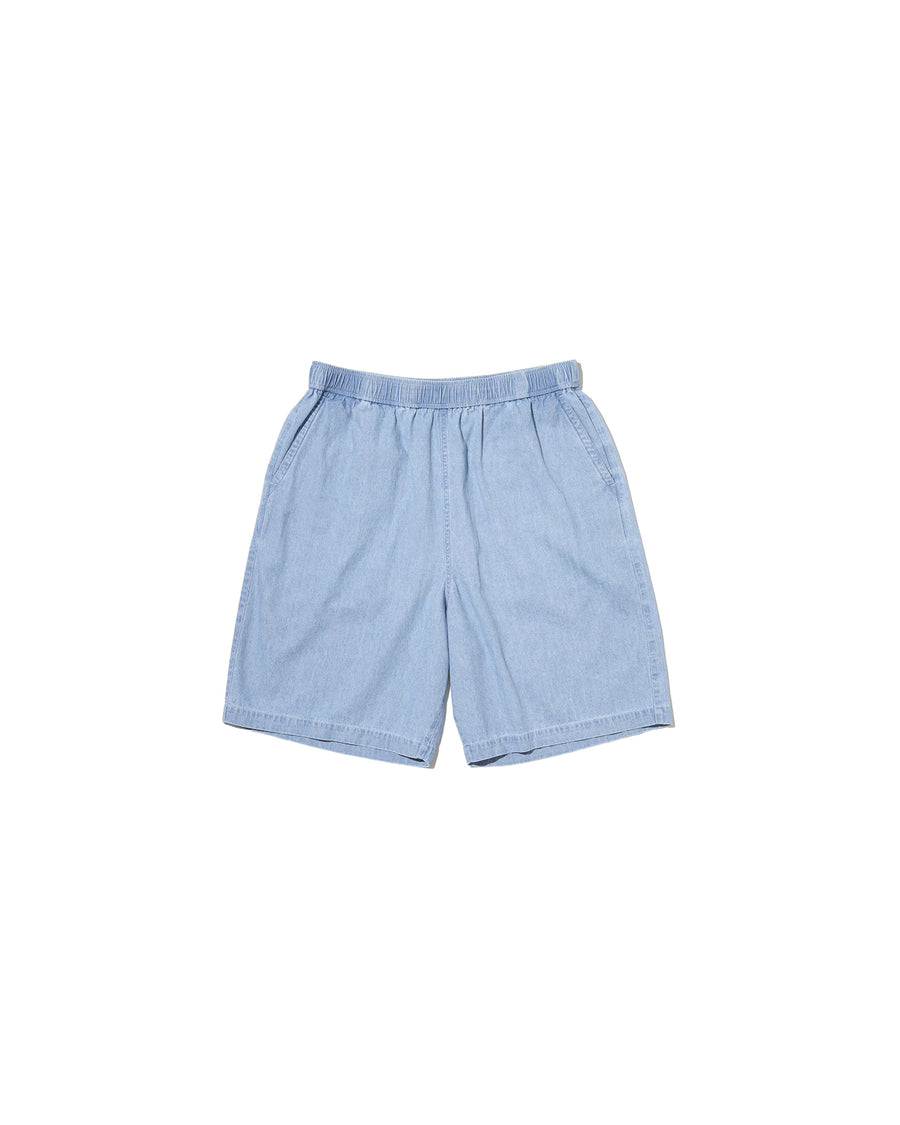LIGHT DENIM EASY SHORTS
