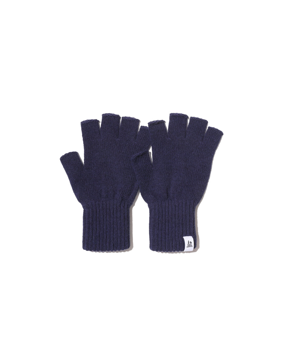 THERMAL RIB KNIT FINGERLESS GLOVES