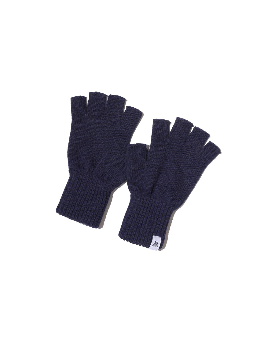 THERMAL RIB KNIT FINGERLESS GLOVES