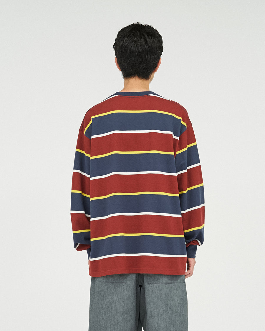 MULTI BORDER L/S TEE