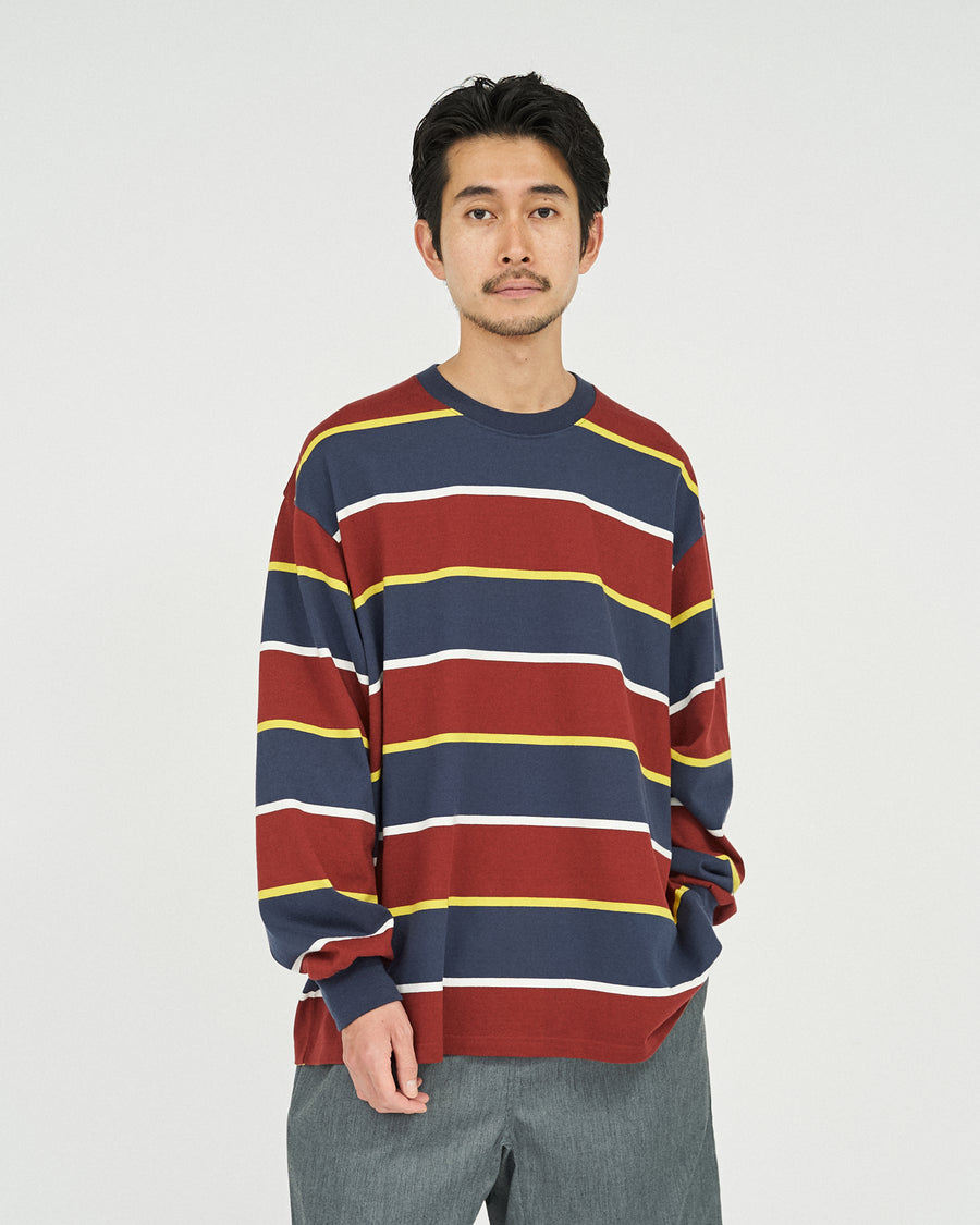 MULTI BORDER L/S TEE